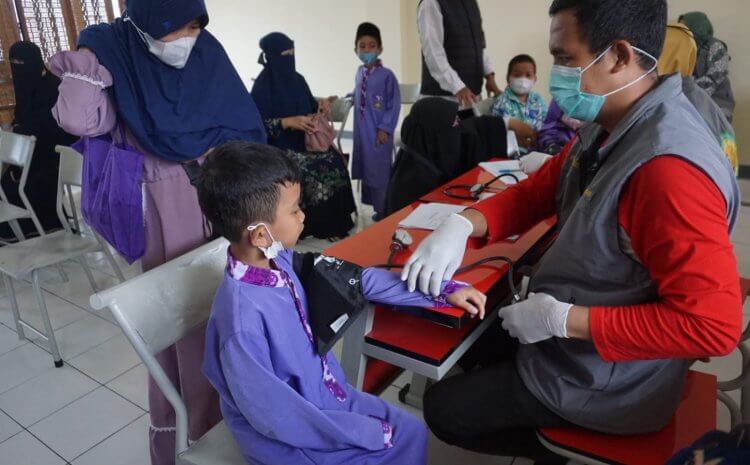  Vaksinasi Covid-19 Tahap Pertama Bagi Murid TKIT Al-Ma’tuq dan SD Muhammad Al-‘Unaizy